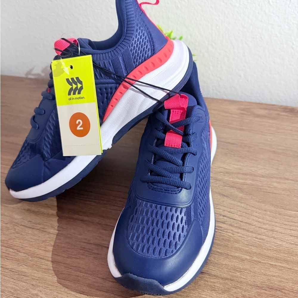 All in Motion Kids Blue and Pink Sneakers